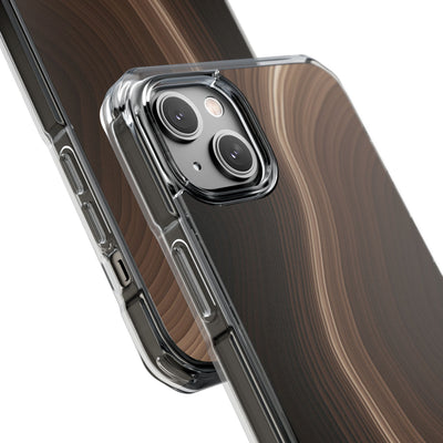 Brown Impact MagSafe Phone Case for iPhone - Bronzed Canyon Relief