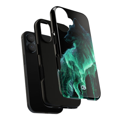 Nordic Aurora Fox · Tough Phone Case for iPhone · Teal