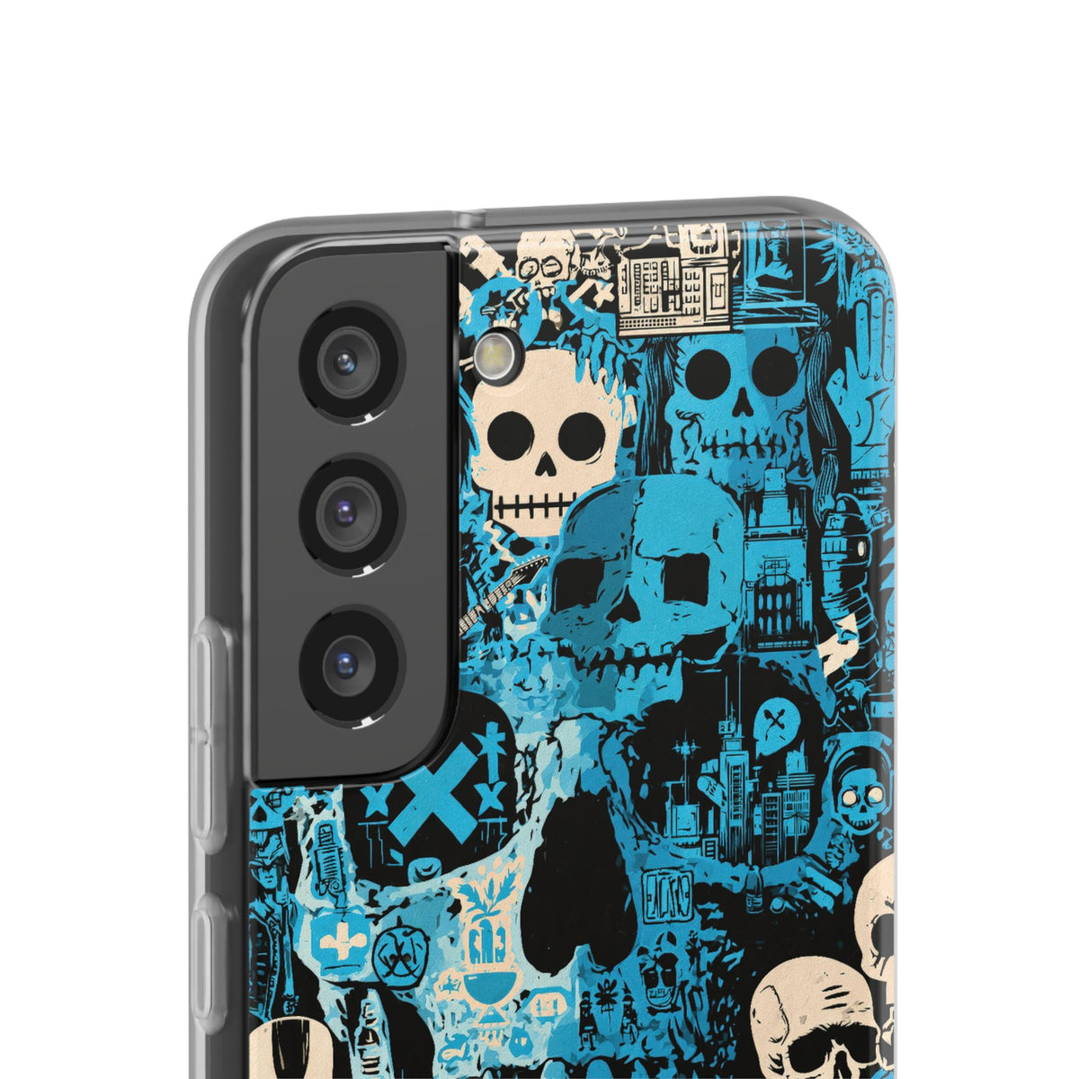 Electric Skull Graffiti · Lite Phone Case for Samsung · Blue