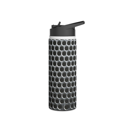 Brushed Perforated Steel · Insulated Water Bottle · Silver