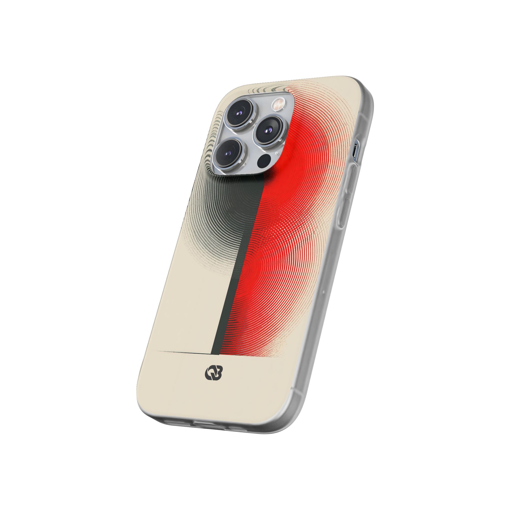 Red Lite Phone Case for iPhone - Split Signal Red