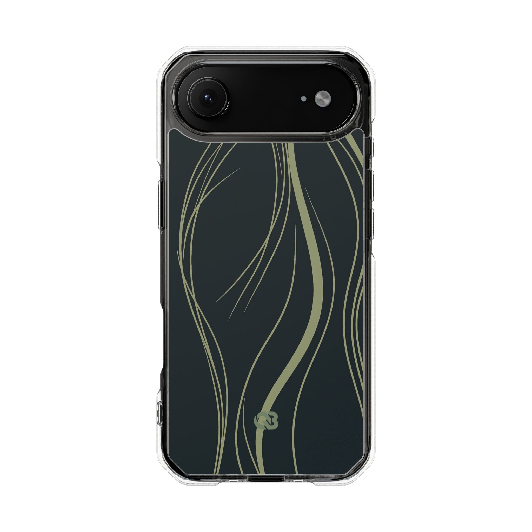 Green Impact MagSafe Phone Case for iPhone - Obsidian Sage Flow