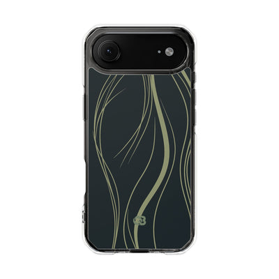 Green Impact MagSafe Phone Case for iPhone - Obsidian Sage Flow