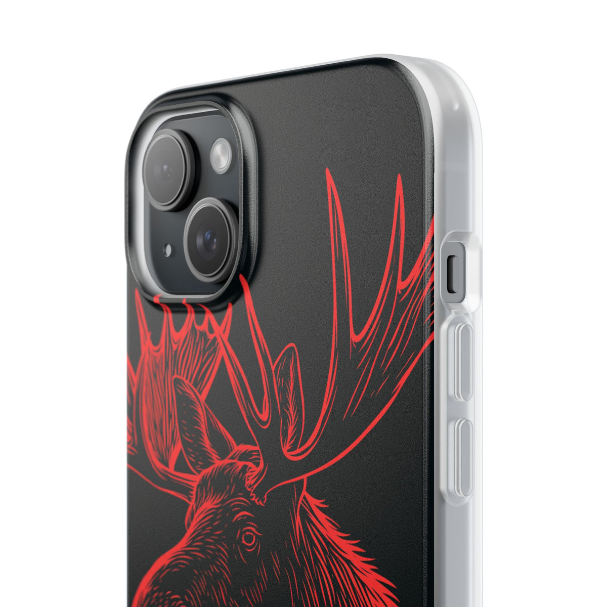 Nordic Elk · Lite Phone Case for iPhone ·  Black