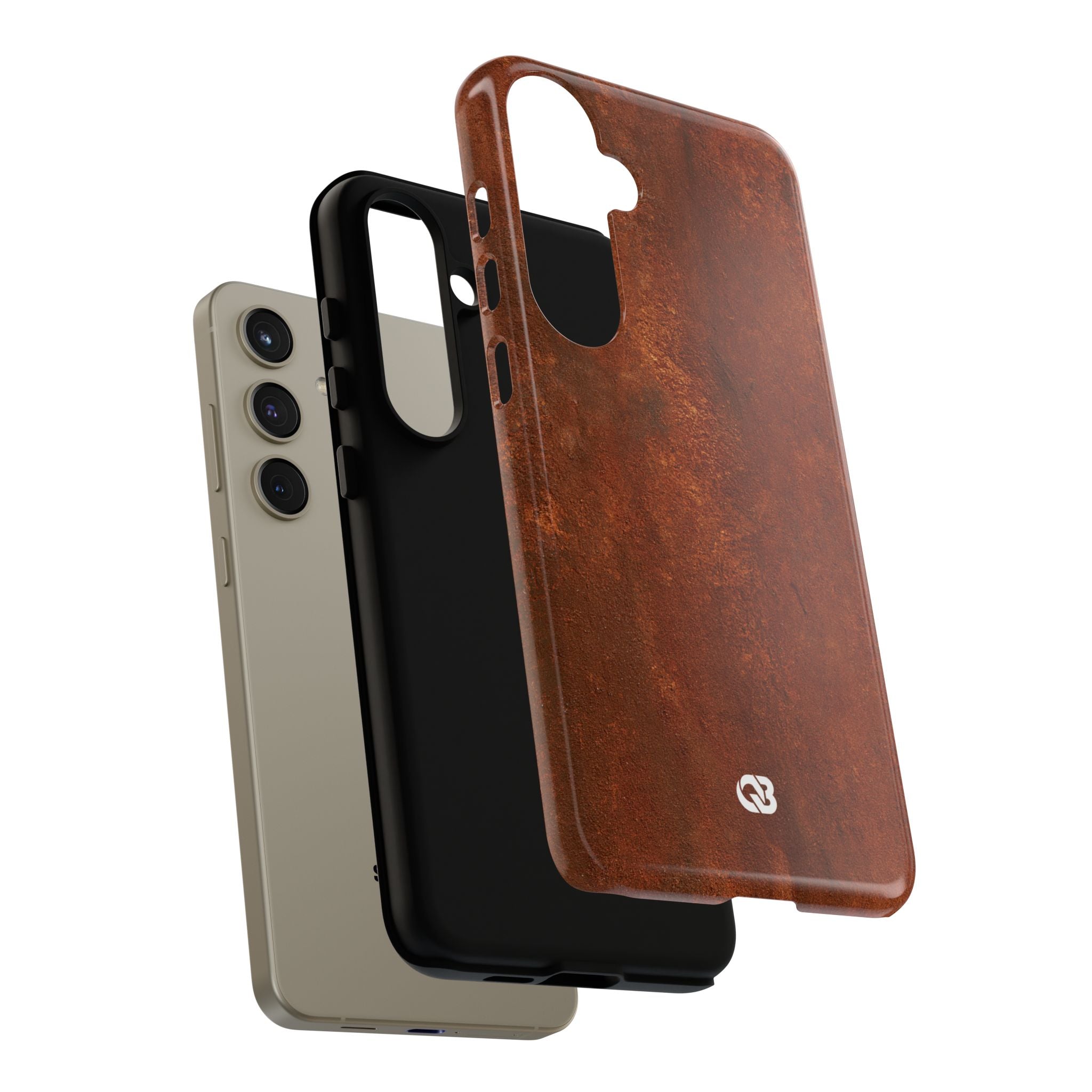 Orange Tough Phone Case for Samsung - Oxidized Iron Crust