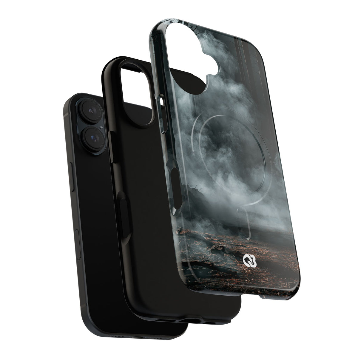 Shadowed Pine Mist · Tough 2.0 Magnetic Phone Case for iPhone · Black