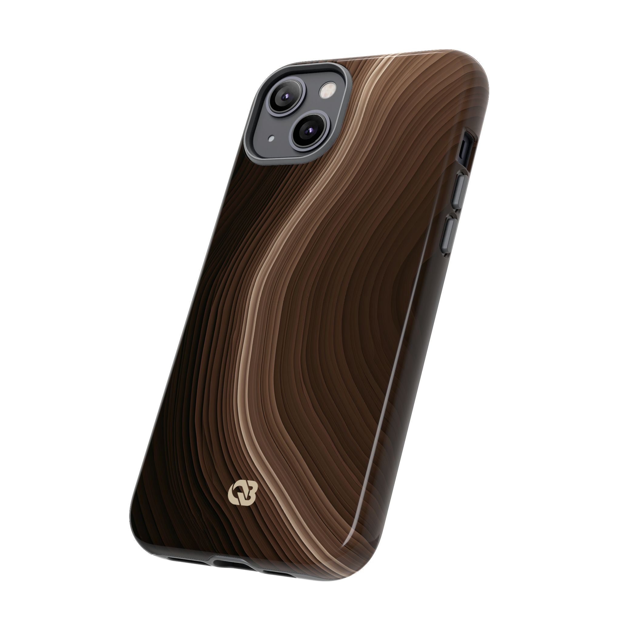 Brown Tough Phone Case for iPhone - Bronzed Canyon Relief