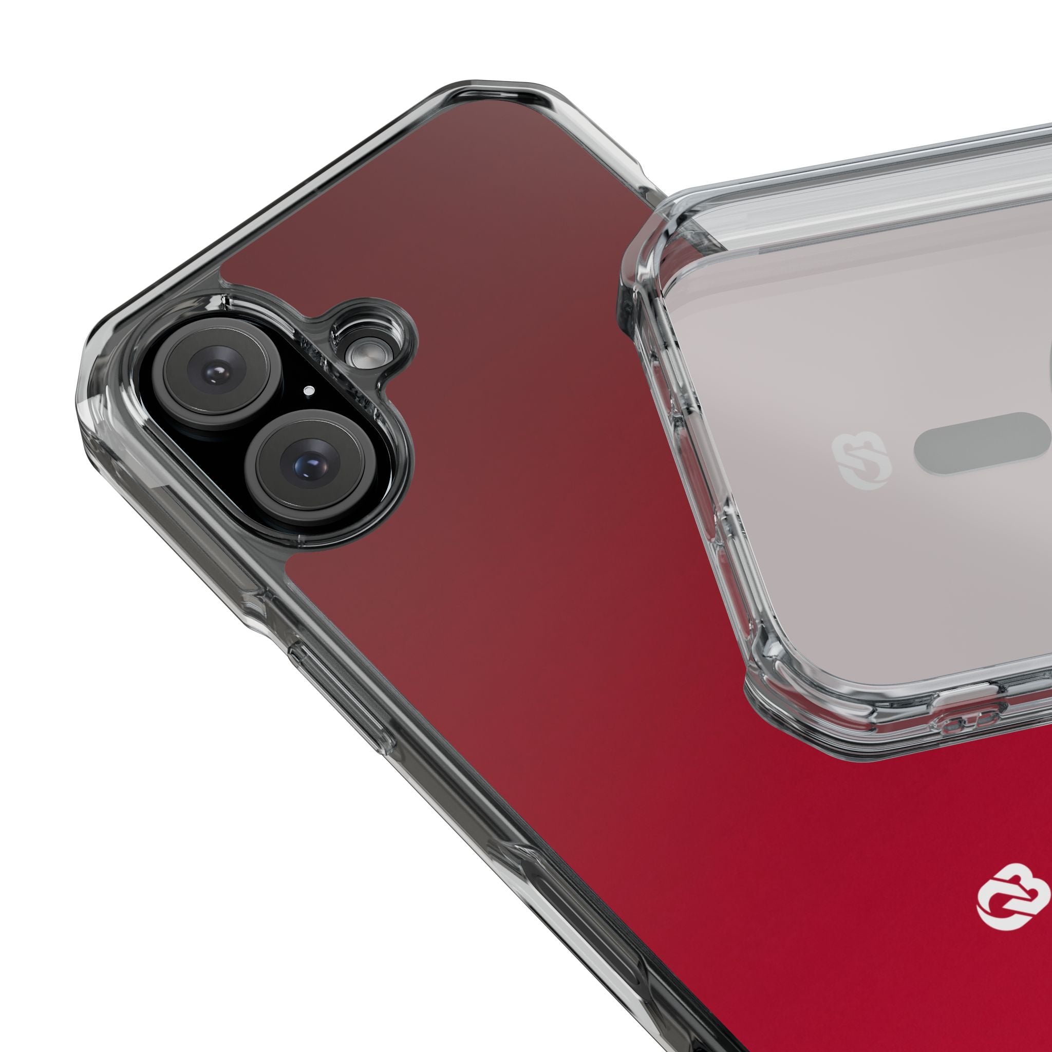 Red Impact MagSafe Phone Case for iPhone - Crimson Velvet Fade