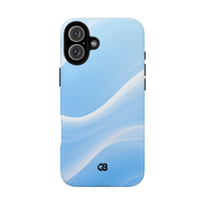 Blue Tough Phone Case for iPhone - Glacial Blue Silk