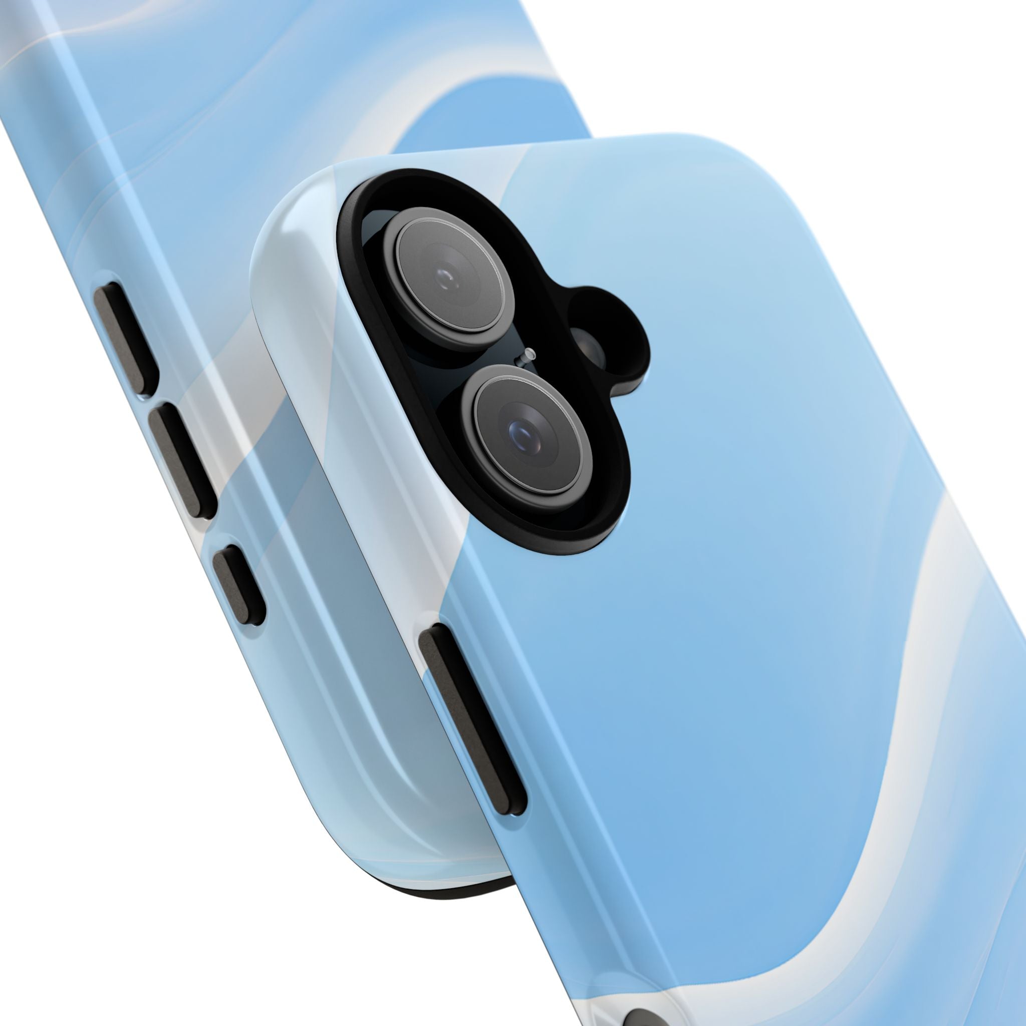 Blue Tough Phone Case for iPhone - Glacial Blue Silk