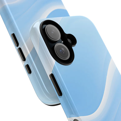 Blue Tough Phone Case for iPhone - Glacial Blue Silk