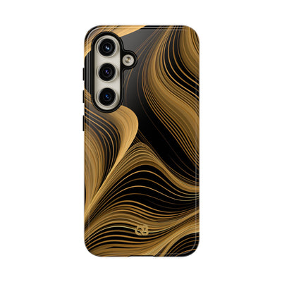 Gold Tough Phone Case for Samsung - Molten Copper Strands