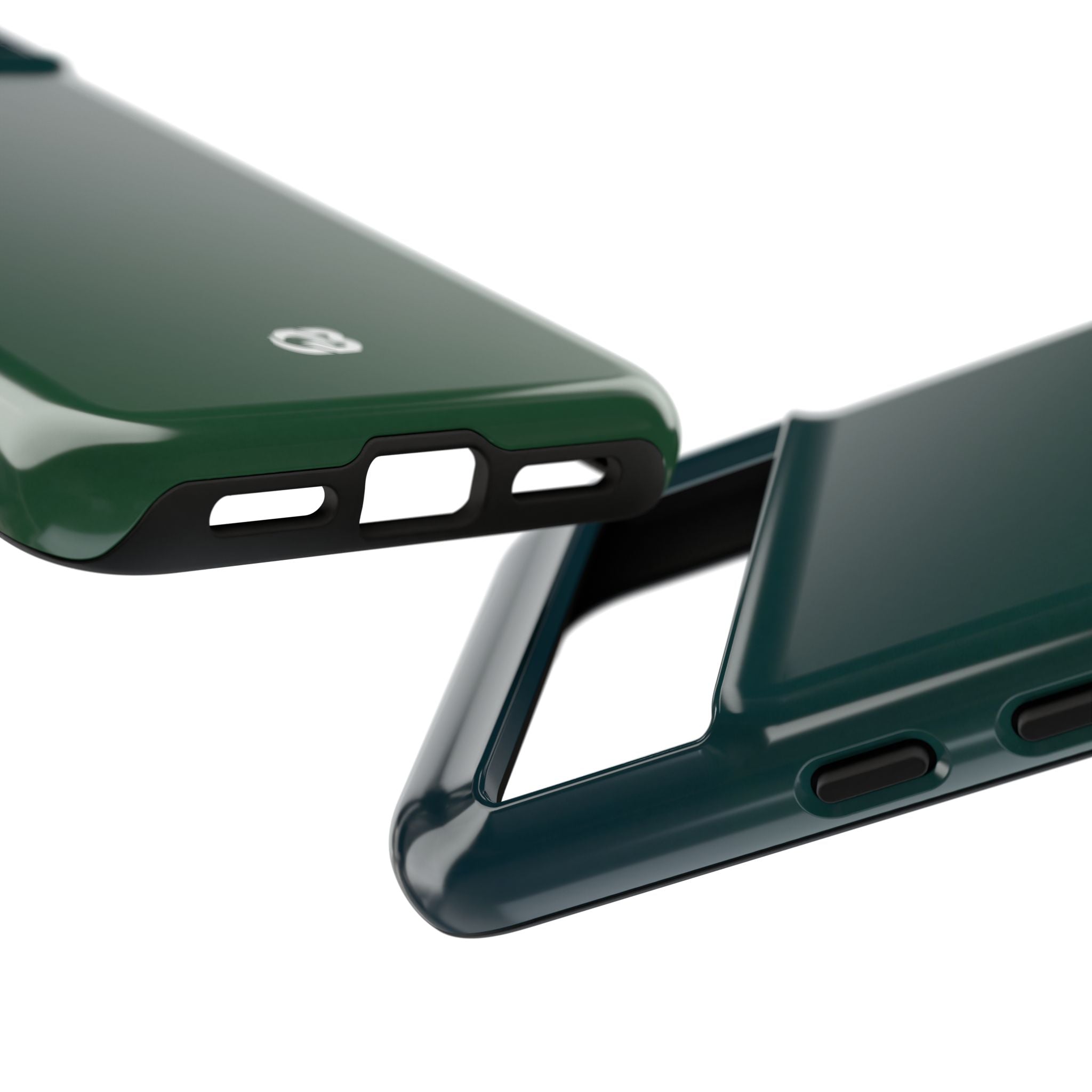 Green Tough Phone Case for Google Pixel - Midnight Pine Horizon