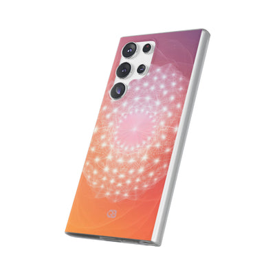 Radiant Stardust Mandala · Soft Mobilskal för Samsung