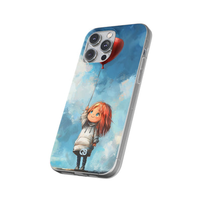 Crimson Heart Sky · Soft Coque de téléphone pour iPhone
