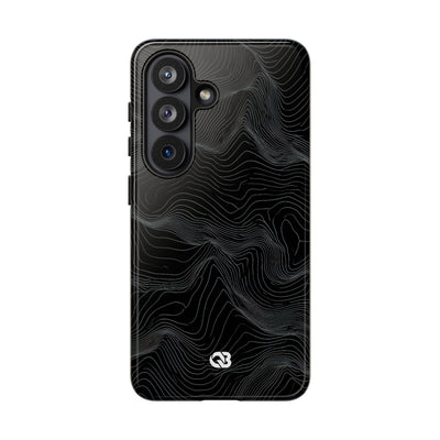 Obsidian Contour Elevation · Tough Phone Case for Samsung · Black