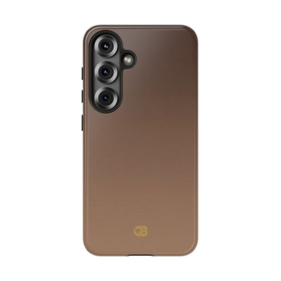 Brown Tough Phone Case for Samsung - Smoked Caramel Fade