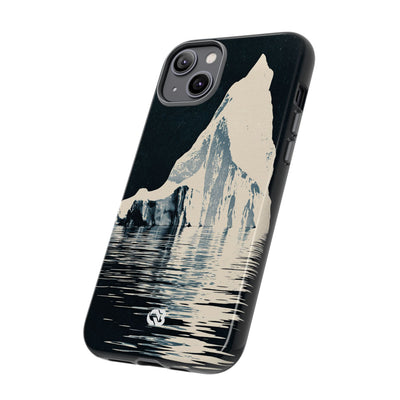 Blue Tough Phone Case for iPhone - Frozen Navy Monolith