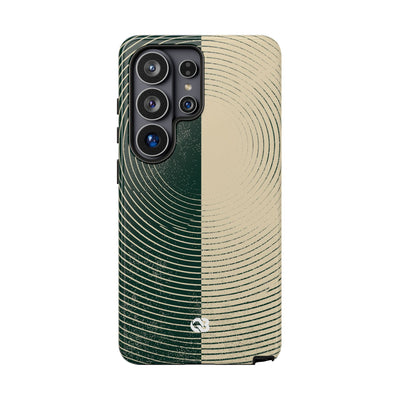 Concentric Duality · Tough Phone Case for Samsung · Green