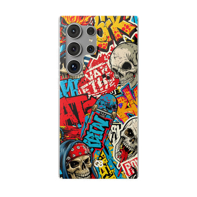 Skate Skull Riot · Lite Phone Case for Samsung · Red