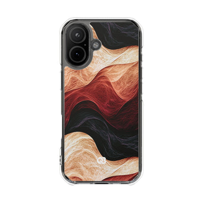 Ember Wave Dispersion · Clear Impact Magnetic Phone Case for iPhone · Red