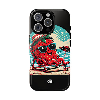 Retro Coastal Berry · Tough+ Hoesje voor iPhone · Magsafe