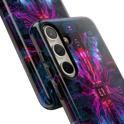 Neural Circuit Core · Tough Phone Case for Samsung · Black