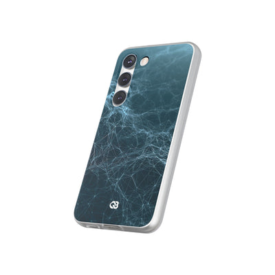 Teal Lite Phone Case for Samsung - Arctic Neural Mesh