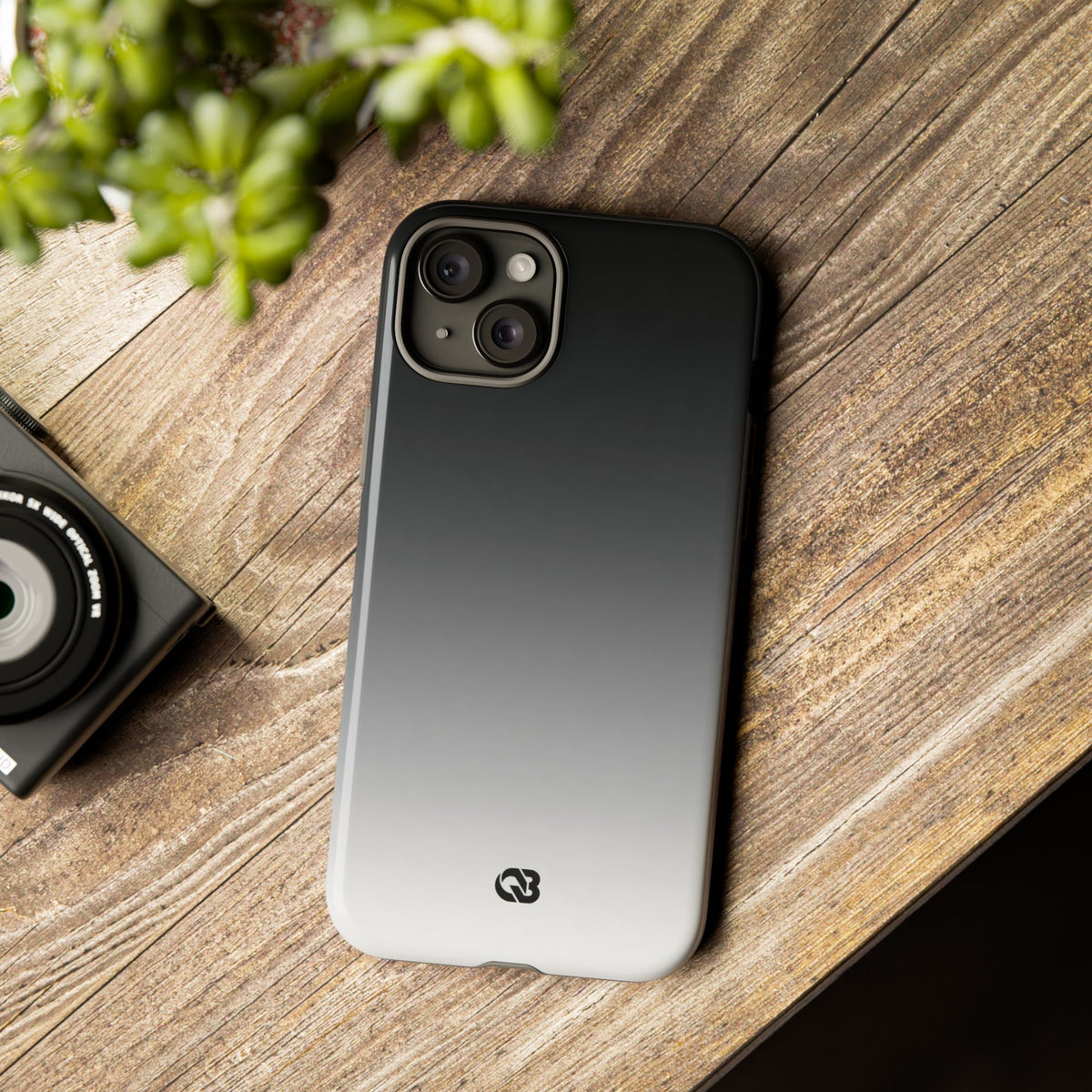 Noir Ombre Fade · Tough Phone Case for iPhone · Black