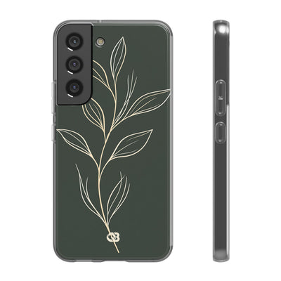 Minimal Botanical Stem · Lite Phone Case for Samsung · Green