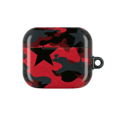 Crimson Skull Camo · Hard Case for AirPods & AirPods Pro · Red