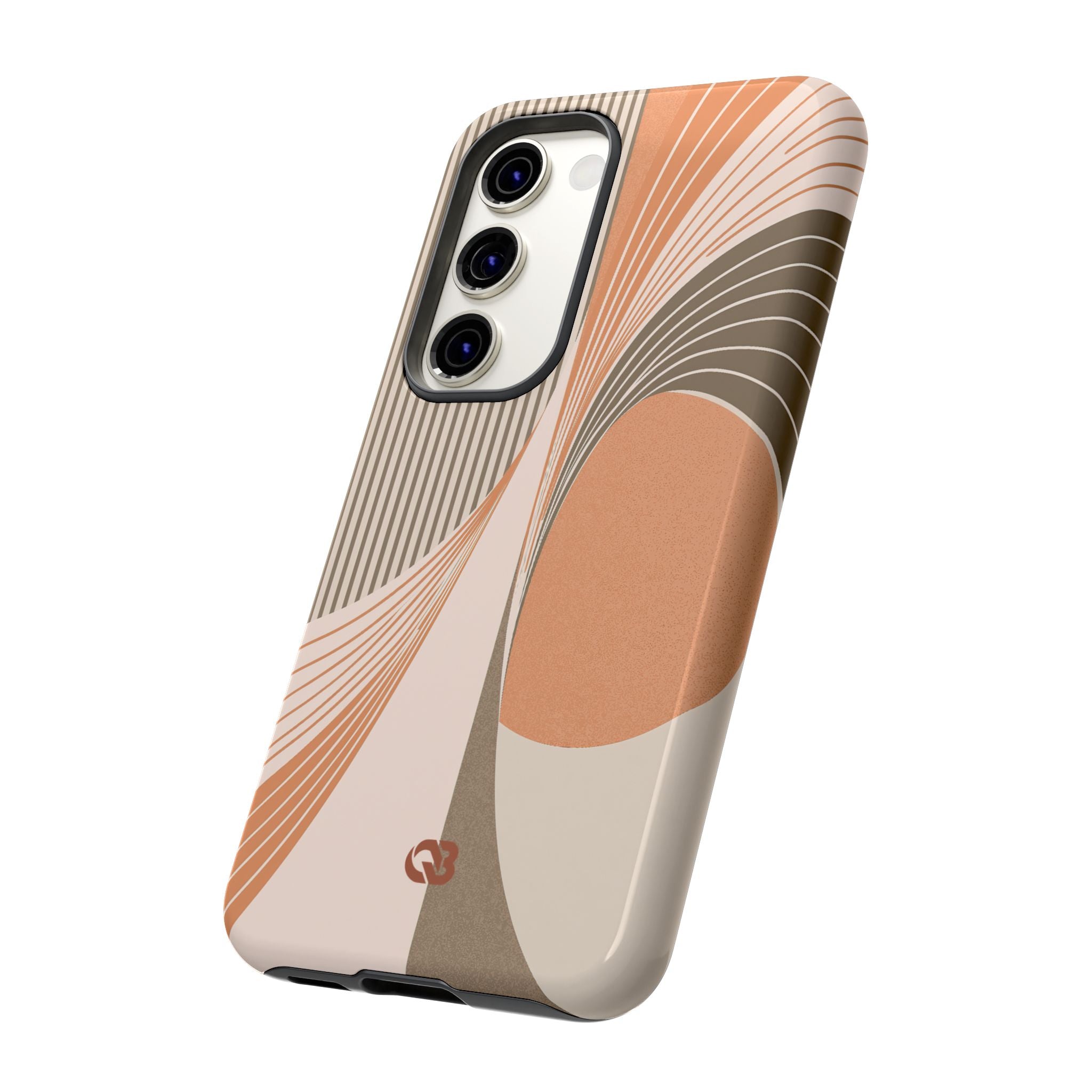 Orange Tough Phone Case for Samsung - Desert Arc Horizon