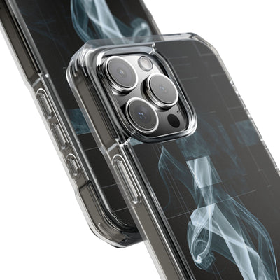 Black Impact MagSafe Phone Case for iPhone - Arctic Vapor Grid