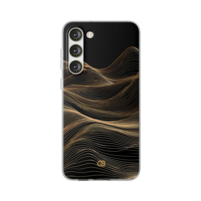 Black Lite Phone Case for Samsung - Copper Topo Ridge