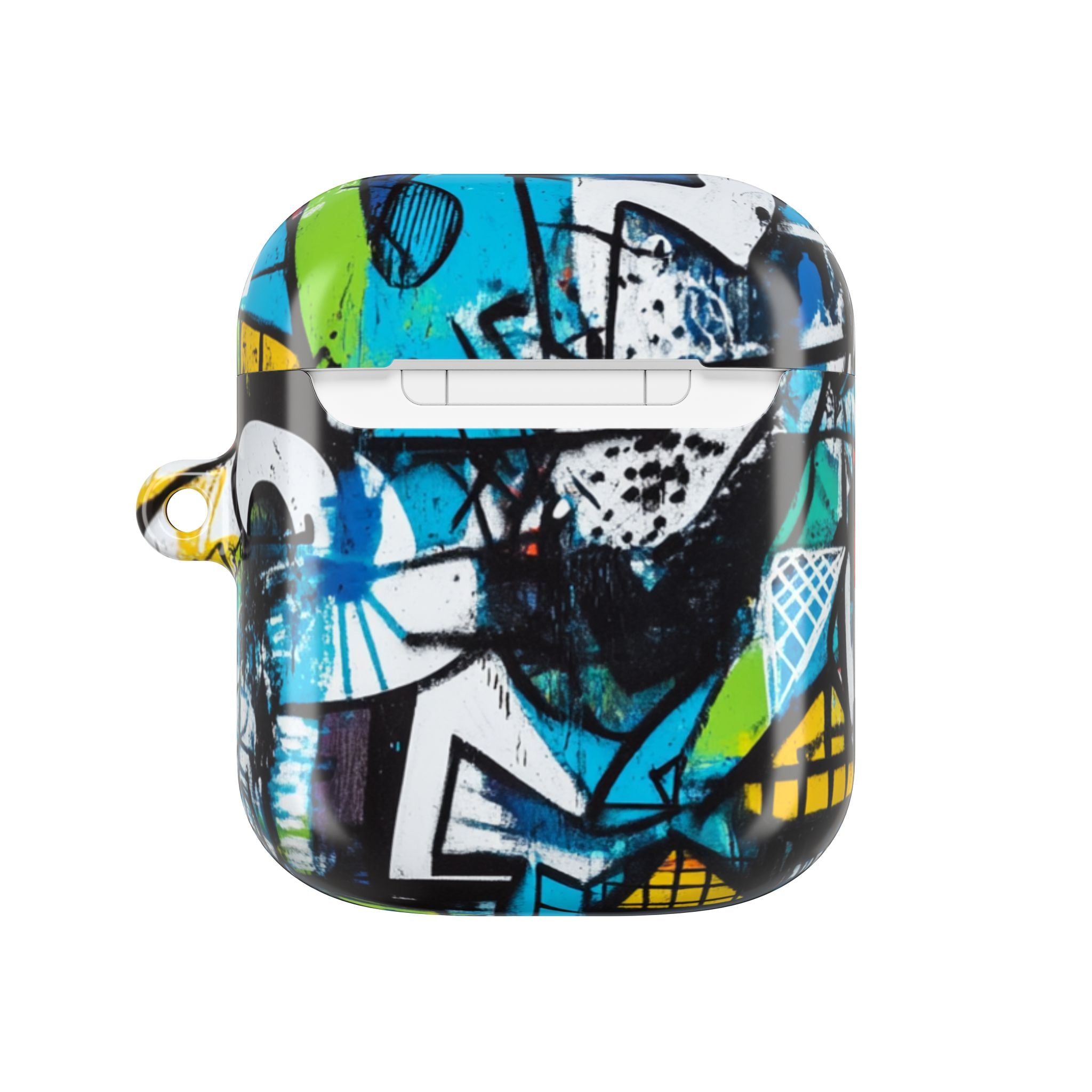 Bold Shapes Blauw - AirPods Case