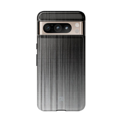 Grey Tough Phone Case for Google Pixel - Static Vertical Dither