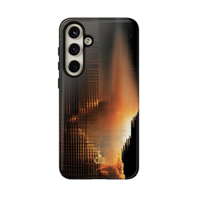 Luminous Grid · Tough Phone Case for Samsung · Black