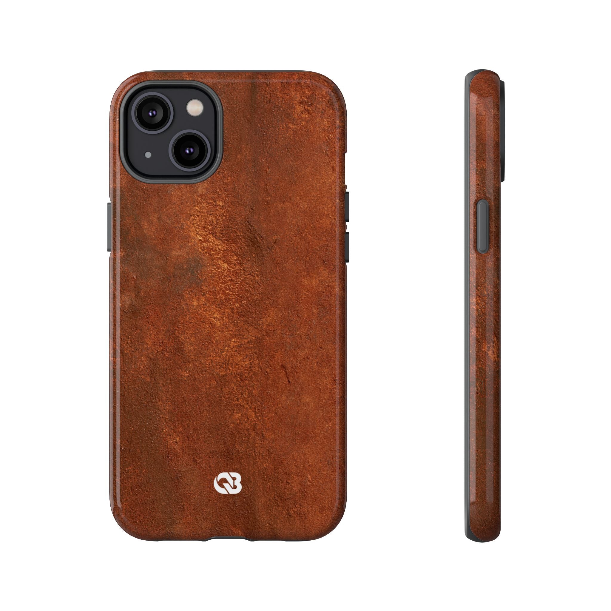 Orange Tough Phone Case for iPhone - Oxidized Iron Crust