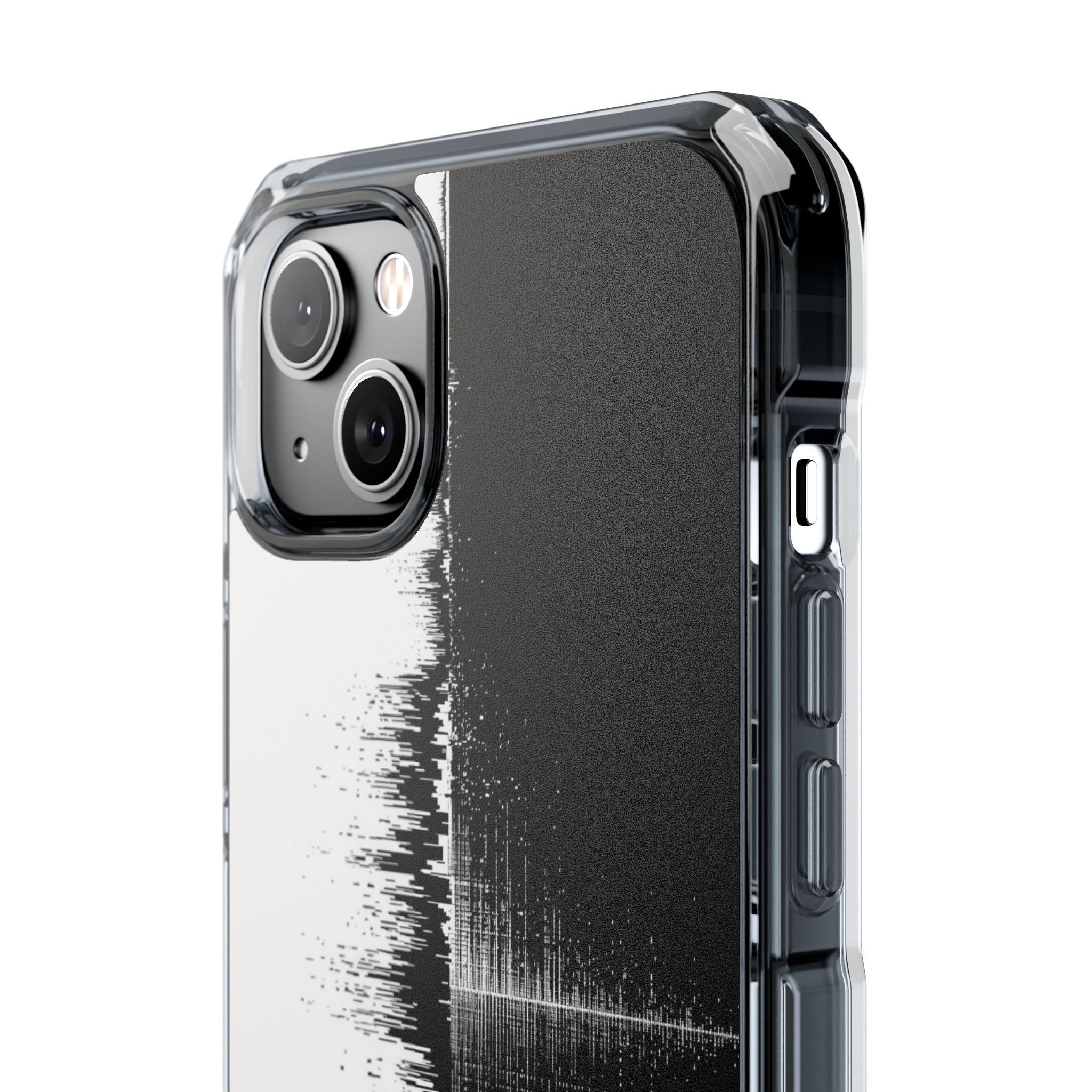 Black Impact MagSafe Phone Case for iPhone - Static Signal Split