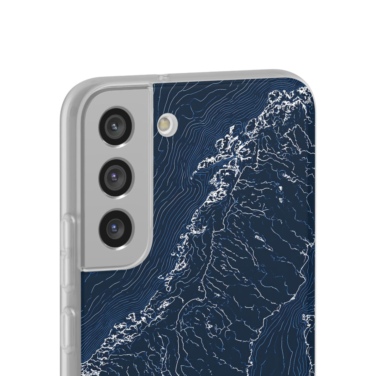 Nordic Contour Chart · Lite Phone Case for Samsung · Blue