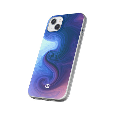 Azure Fluid Swirl · Lite Phone Case for iPhone ·  Blue
