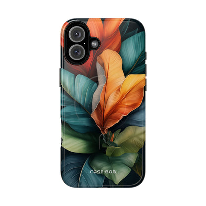 Tropical Leafburst iPhone 16 Plus Skal - Tough+