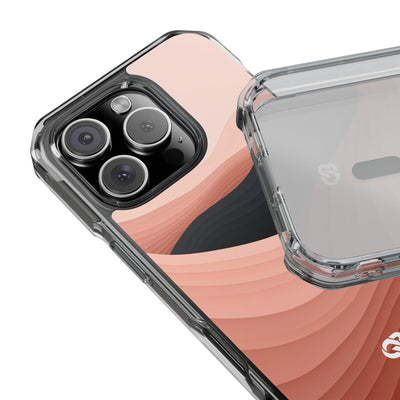 Terracotta Horizon · Clear Impact Magnetic Phone Case for iPhone ·  Orange