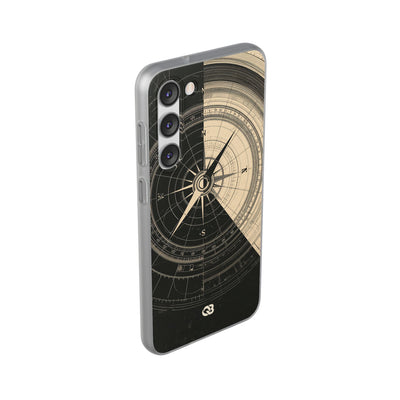 Beige Lite Phone Case for Samsung - Obsidian Nautical Blueprint