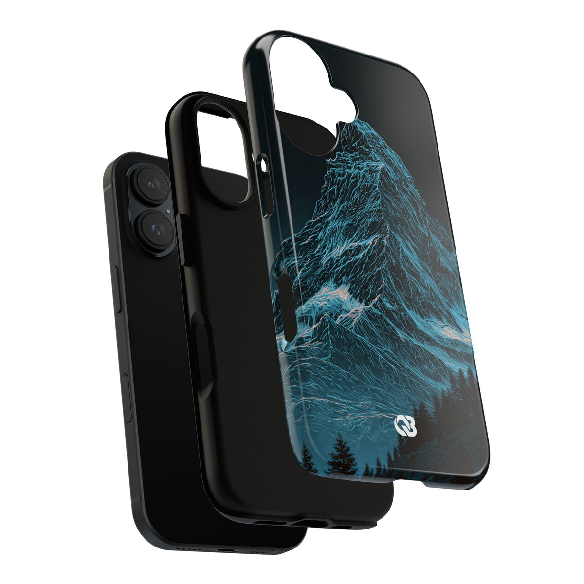 Glacial Alpine Peak · Tough Phone Case for iPhone · Blue