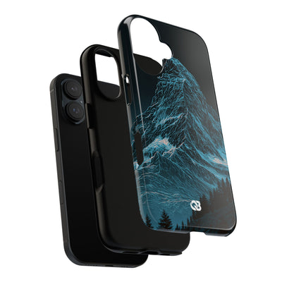 Glacial Alpine Peak · Tough Phone Case for iPhone · Blue