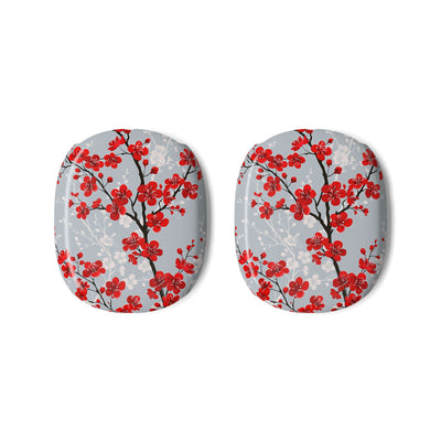 Scarlet Plum Blossom · Hard Case for AirPods Max · Red