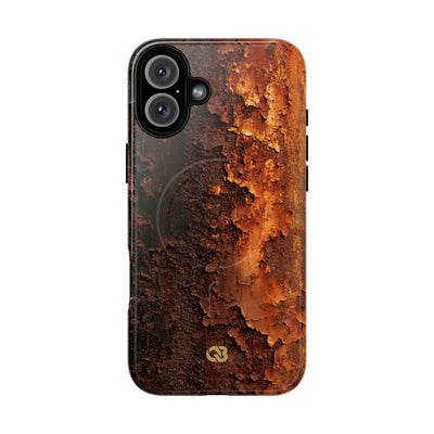 Orange Tough 2.0 Magsafe Phone Case for iPhone - Oxidized Iron Crust