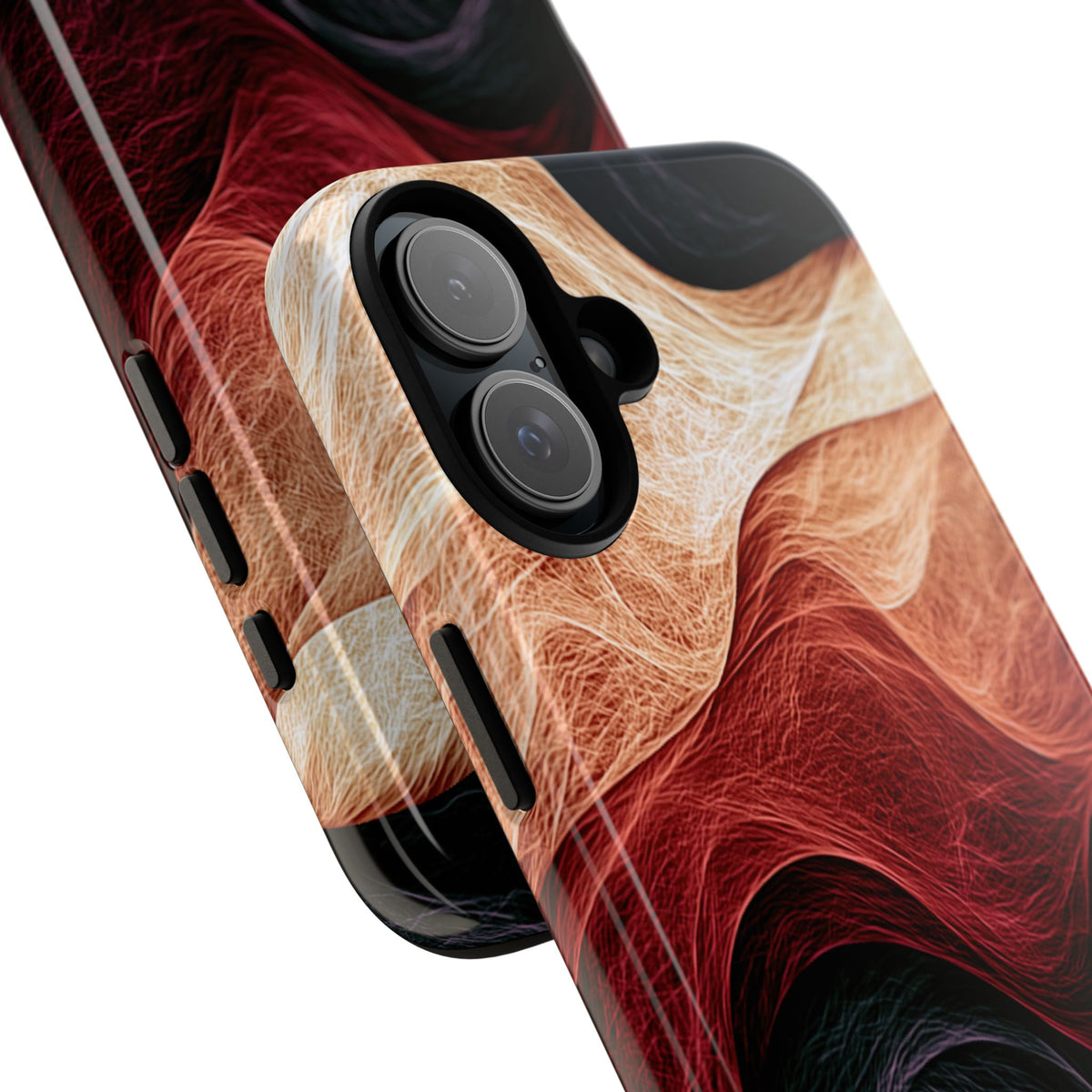 Ember Wave Dispersion · Tough Phone Case for iPhone · Red