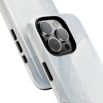 White Tough 2.0 Magsafe Phone Case for iPhone - Arctic Line Current